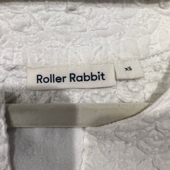 Roller Rabbit Cream Textured Top - Picture 3 of 3